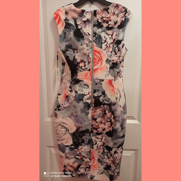 CALVIN KLEIN FLOWERS DRESS SIZE 8 - Picture 2 of 4